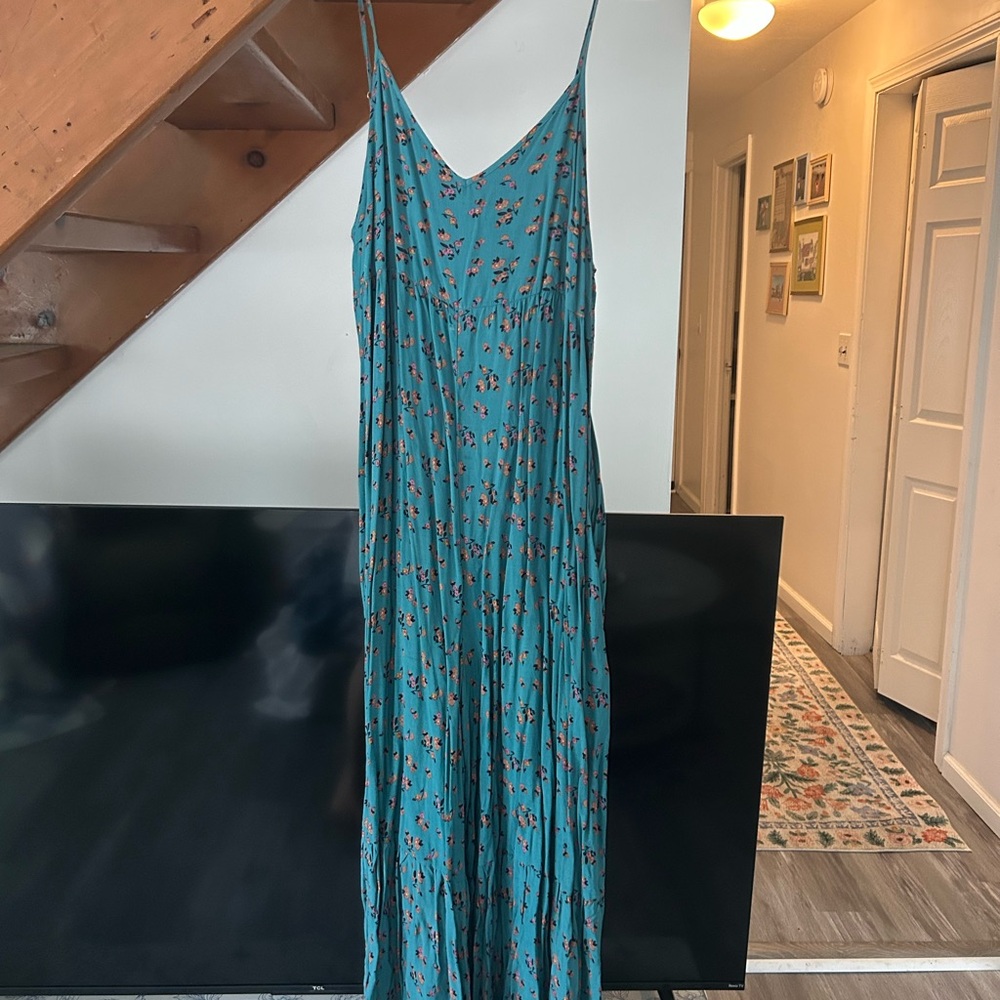 NATURAL LIFE Blue Embellished Maxi Jumpsuit
